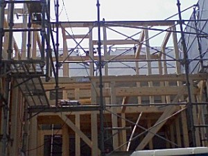 滋賀県湖南市の新築現場